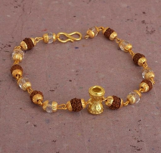 v1 Rudraksha Men's Bracelets - Image 1