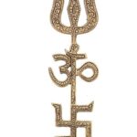 Classy Designer Brass Wall Hanging Trishakti Yantras Vol 6
