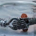 Silver Mahakal Pipe Religious Bracelet