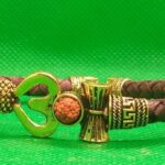 Rudraksha Leather Bracelet