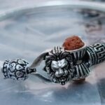 100% Casual Wear Lion Silver Pipe Bracelet, 20g
