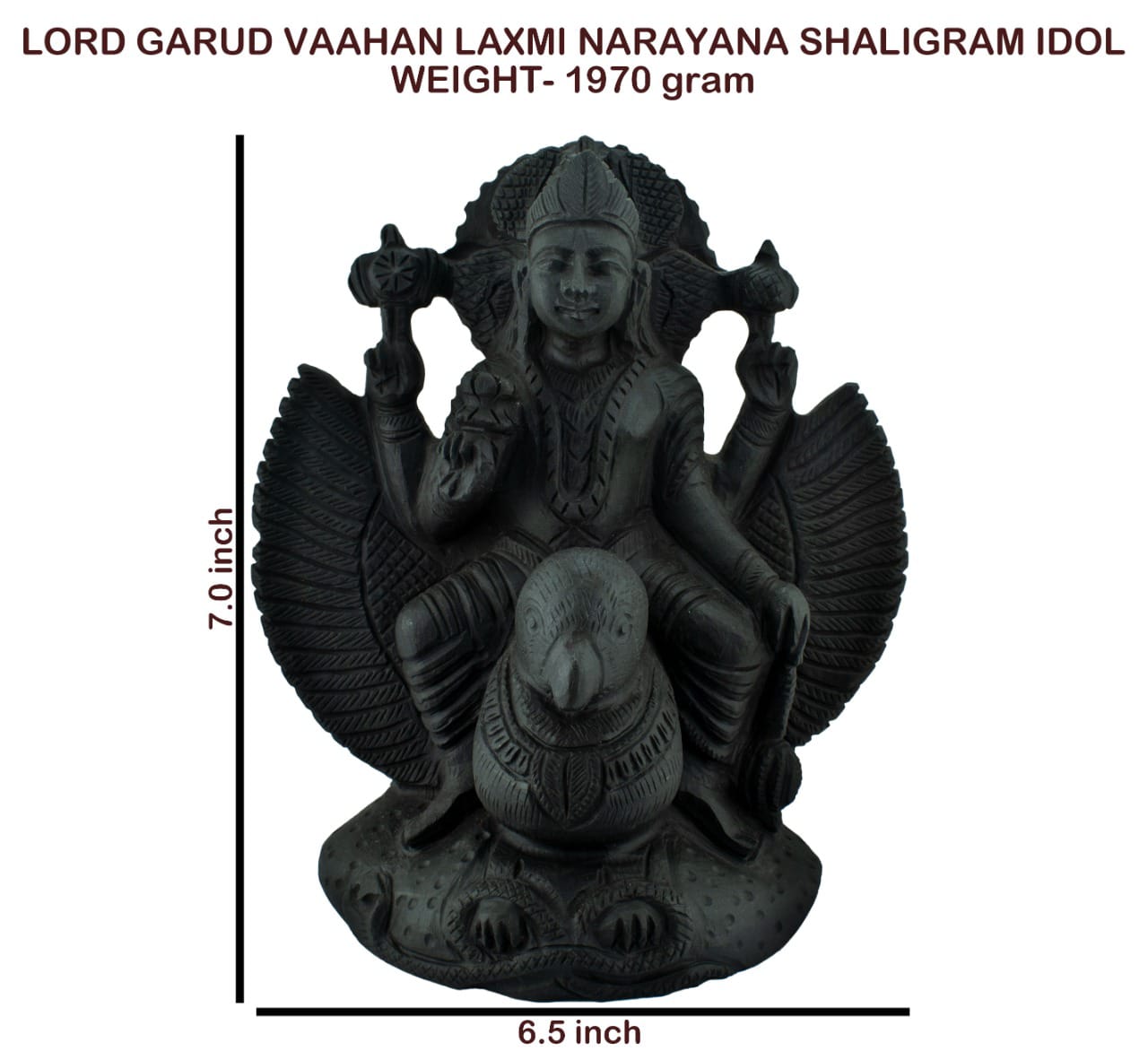 Shaligram garud vishnu murty Shaligram Garud Vishnu Murty - Image 1
