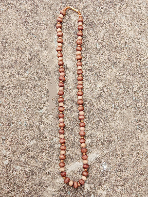 107 Material Tulsi Neck Round 1 Round Mala Length 18 Inches Bead Size 2 Mm, 3 MmOne Round Amazing Tulsi Kanthi Mala