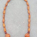 Conch ( Shank ) Design Original Tulsi Kanthi Mala Material Tulsi Bead Shape Conch, Cylindrical Mala Length 18 Inches Neck Round 1 Round