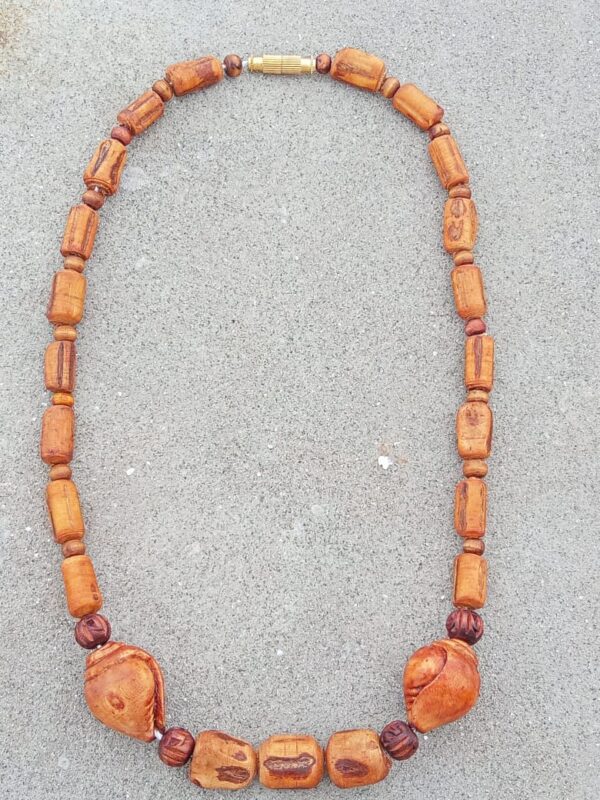 53-600x800 Conch ( Shank ) Design Original Tulsi Kanthi Mala Material Tulsi Bead Shape Conch, Cylindrical Mala Length 18 Inches Neck Round 1 Round