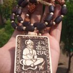 Material Tulsi Deity Name Hanuman Ji Mala Length 20 Inches Carving Name RamShri SitaRam Bhakt Hanuman Pure Tulsi Locket Mala With Handmade Ram Named Carved Tulsi Beads