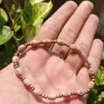 Mirdang Shaped Radha Naam Tulsi Beads Bracelet – Classic