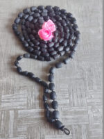 Iskcon Shyama Tulsi Japa Bead Mala 108 + 1 Guru Bead Cylindrical Shaped – 14 mm - Image 2